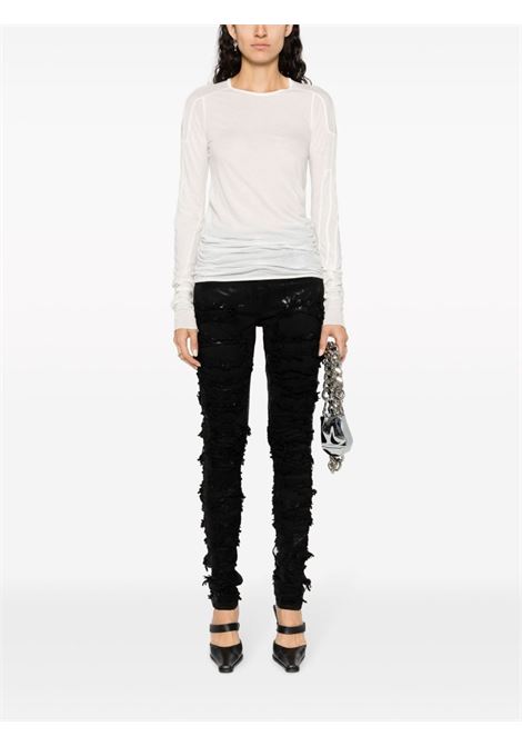 Jeans skinny Detroit a vita alta in nero - donna RICK OWENS DRKSHDW | DS02C5316SBFLS09